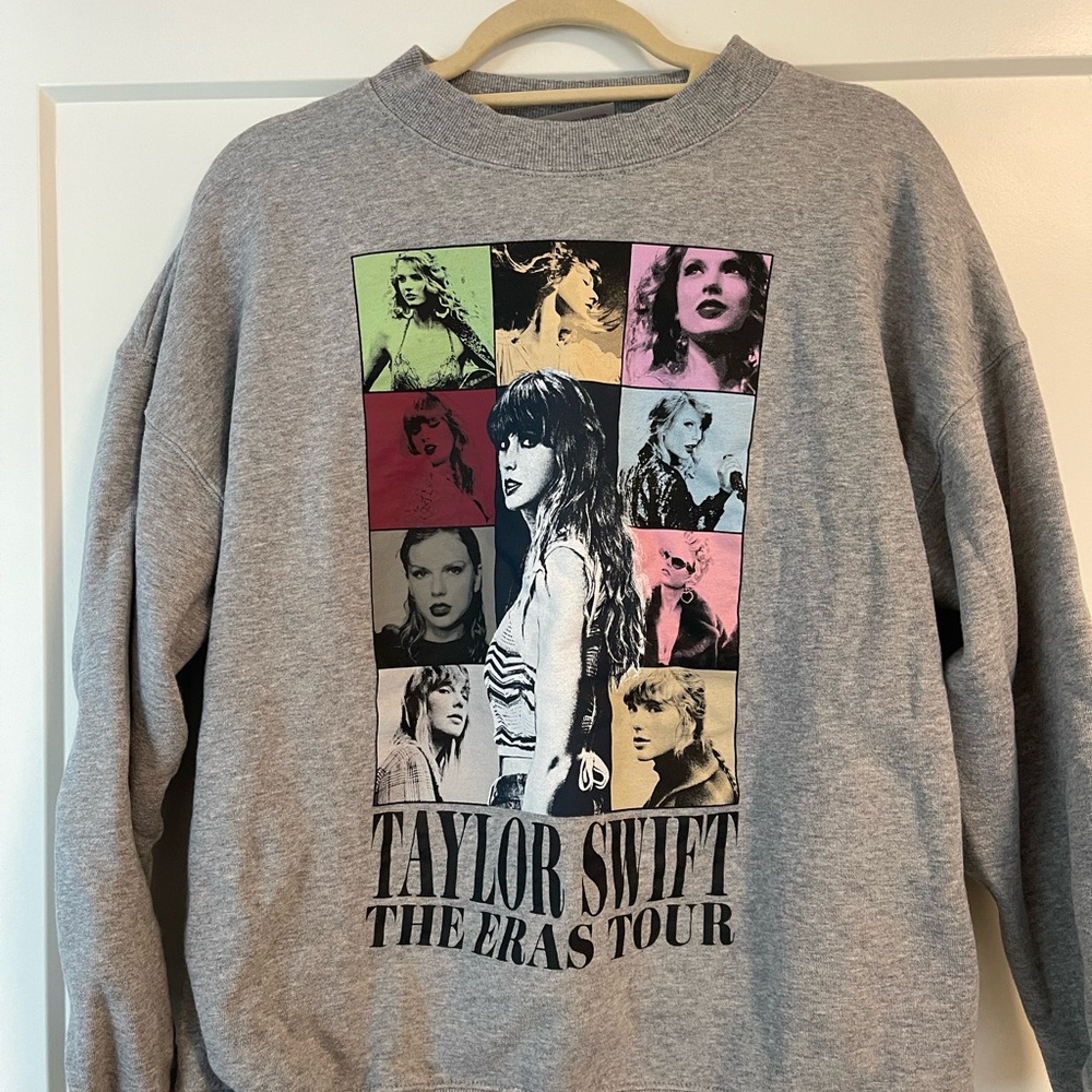 Gray Taylor Swift The Eras Tour Sweatshirt
